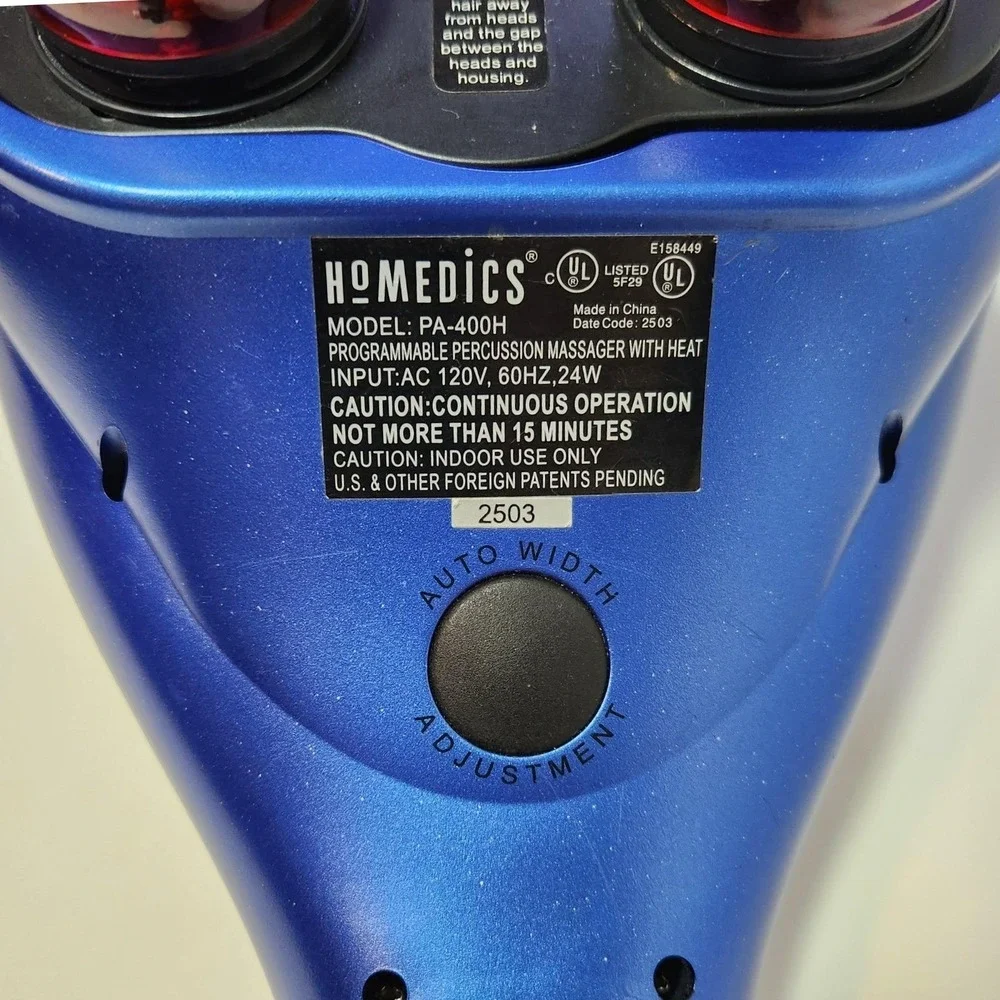 HoMedics PA-400H Programmable Percussion Massager with Heat Electric Deep Tissue